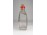 Régi trikoloros üveg kulacs 16.5 cm