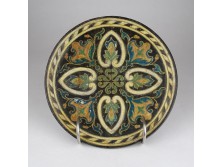 Antik Johann Maresch terrakotta tányér18 cm