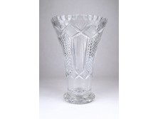 Nagyméretű kristály váza 21 cm