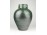 Régi zöld fekete kerámia váza 20.5 cm