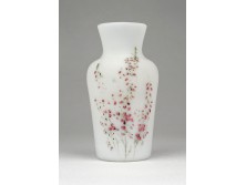 Antik kézzel festett fújt üveg váza 9.5 cm