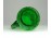 Antik fújtüveg festett zöld korsó 14.5 cm