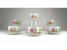 Régi Herendi Tertia porcelán kávéskészlet