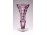 Régi lila csiszolt üveg váza szálváza 16 cm