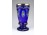 Aranyozott cseh kék Biedermeier pohár