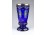 Aranyozott cseh kék Biedermeier pohár
