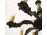 Régi nyolckarú bronzírózott csillár 110 x 78 cm
