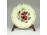 Vajszínű Zsolnay porcelán virágos tányérka 8.5 cm