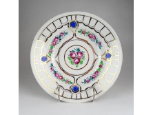 Antik aranyozott porcelán tányér falitányér 23 cm 1800-as évek végéről