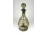 Antik füstszínű dugós fújt üveg likörös üveg 31 cm