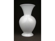 Nagyméretű hófehér Herendi porcelán váza 20 cm