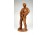 Jelzett Homolya kerámia szobor kosfejes dudával 24.5 cm