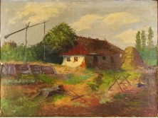 XX. századi magyar festő : Tanyaudvar