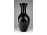 Régi nagyméretű fekete Unterweissbach porcelán váza 26 cm