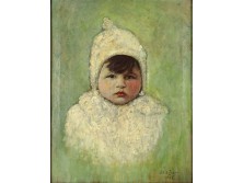 Zala Zuber : Kislány gyermek portré 1935