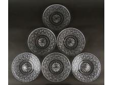 Hat darabos ólomkristály tányér készlet