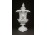 Hófehér nagyméretű griffmadaras Herendi porcelán díszváza 35 cm
