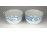 Johnson Bros kék-fehér angol porcelán teáscsésze pár
