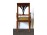 Gyönyörű antik legyező támlás karfás szék 