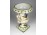 Antik kézzel festett fácános Faunfejes Capodimonte nápolyi fajance díszváza 17 cm