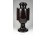 Antik barna színű Szakmáry Hollóházi fajansz váza díszváza 25 cm