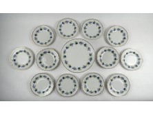 Szeder mintás Hollóházi porcelán 12 személyes süteményes készlet