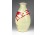 Mid-century jelzett német vajszínű iparművészeti reto kerámia váza 24.5 cm