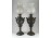 Hatalmas antik spiáter petróleum lámpa pár 70 cm