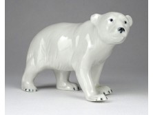 Régi hibátlan német GDR porcelán jegesmedve 15.5 cm