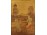 Régi festett századeleji intarziakép arany keretben 54.5 x 41.5 cm
