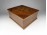 Antik nagyméretű intarziás fadoboz ékszertartó doboz szivar doboz 19 x 22 x 9 cm