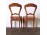 Antik intarziás Biedermeier támlás szék pár