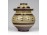Régi kisméretű tradicionális kínai fedeles cserép edény 10.5 cm