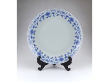 Hatalmas kék-fehér keleti Jingdezhen porcelán tál tányér 33 cm
