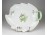 Régi hecsedlis levél alakú Herendi porcelán tál kínáló tál