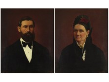 Rajzó Miklós (1865-1913) : Biedermeier portré pár