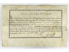 Antik német oltási bizonyítvány 1897