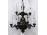 Régi kilenc karú bronzírozott emeletes csillár 90 x 50 cm