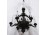 Régi kilenc karú bronzírozott emeletes csillár 90 x 50 cm