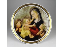 Különleges Hollóházi porcelán MUSÉE D'ART dísztányér 24.5 cm