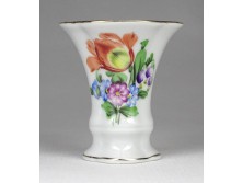 Virágmintás Herendi porcelán ibolyaváza