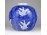 Hibátlan kék-fehér keleti mintás ludas porcelán váza 13.5 cm