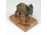 Antik zsebóratartó teve kisplasztika márvány talapzaton 8.5 cm
