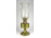 Antik lámpagyári sárgaréz petróleumlámpa gyönyörű üveg tulipán burával 44.5 cm