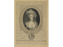 Maria Antoinette [18 századi rézmetszet]