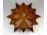 Csillag alakú mázas cserép kuglófsütő forma 28 cm