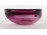 BOHEMIA lila művészi üveg hamutál 17 cm
