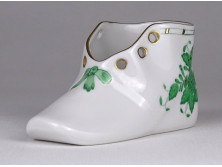 Zöld Apponyi mintás Herendi porcelán cipő