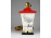 Régi világító kínai lámpás Hummel porcelán 18 cm
