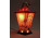 Régi világító kínai lámpás Hummel porcelán 18 cm